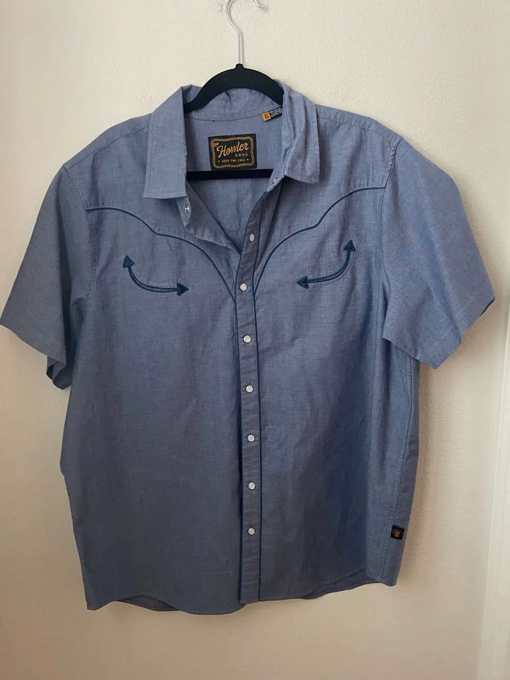 Howler Brothers Broncbuster Snapshirt Indigo Western Snap Shirt Men’s XL
